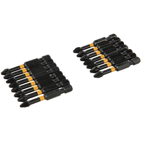 15 x Pozidriv Schraubendrehereinsätze PZ2 50mm Bits aus S2 Stahl