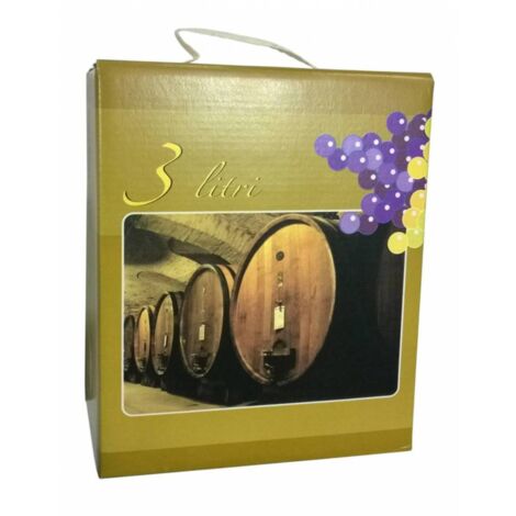 15 x SCATOLA P/SACCA BAG 3 L COLORATO E MANICO