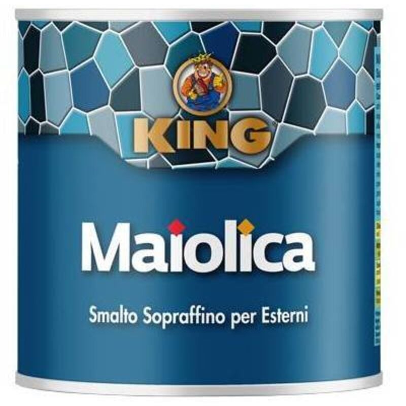 King - 15 x émail de majolique brun clair 342 gr.100