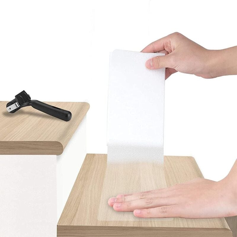 15 x Toboggan d'escalier antidérapant, Toboggan d'escalier, Toboggan d'escalier autocollant, 10 x 80 cm