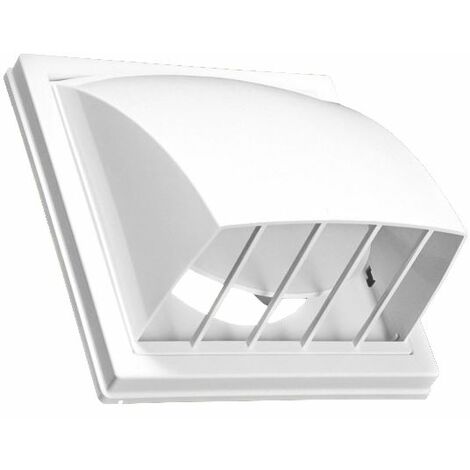 150/160mm Ventilation Capot D'air Non-Retour L'extérieur Couvercle Conduit Blanc