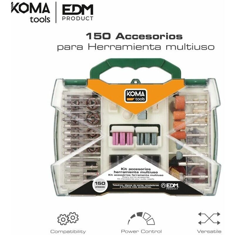 Image of Kit di accessori punte per mini trapano smerigliatrice tipo dremel 150 pezzi