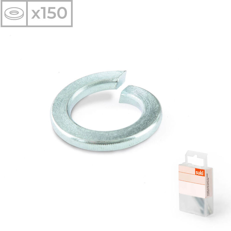 

Suki - 150 Arandelas grower fabricadas en acero zincado y 10mm