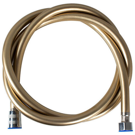 150 cm goldener flexibler Duschschlauch aus PVC, hochwertiges Handbrausenrohr mit Standardgewinde für Badewannendusche, 1 Stück 13Thirteen