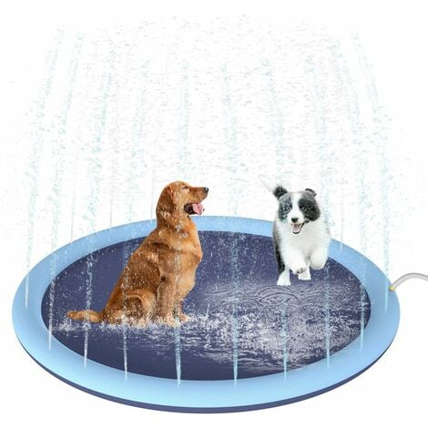 150 cm Splash Sprinkler Pad per cani Bambini addensato Durevole Bagno per  cani Piscina Vasca da bagno Pet Estate Tappetino per acqua all'aperto  Giocattoli Fontana Tappetino da gioco