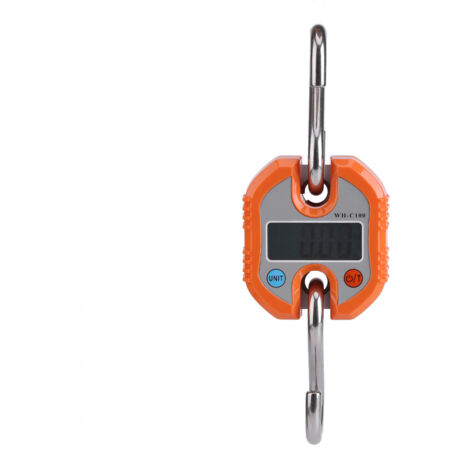 150 kg/50 g Balance de Bagages Portable Balance Electronique Pèse Valise de Voyage Balance Numérique(Orange)