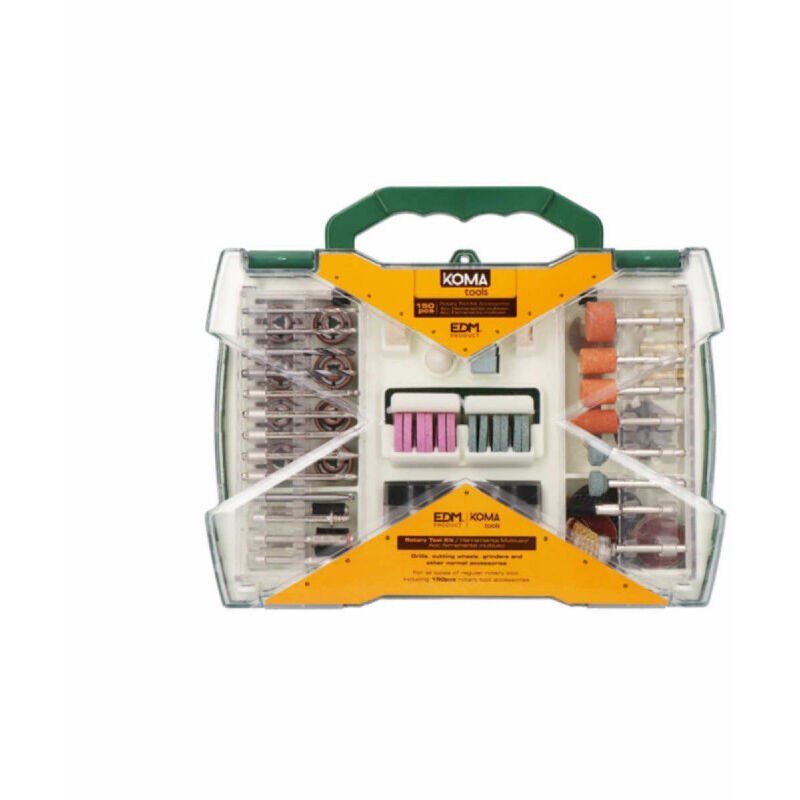 Set mit 150 Zubehörteilen für rotierendes Mini-Multitool Art.-Nr. 08709 Koma Werkzeuge 08734