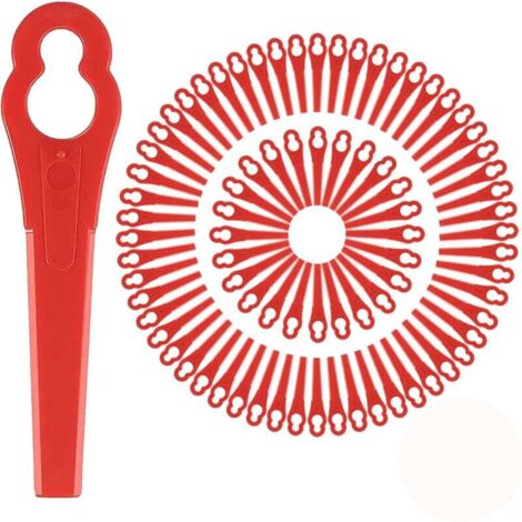 150 lames plastique de rechange - Compatibles FRT18A, FRT18A1, Art 46155, FRT20A1 - Couleur rouge - Lot économique et durable.