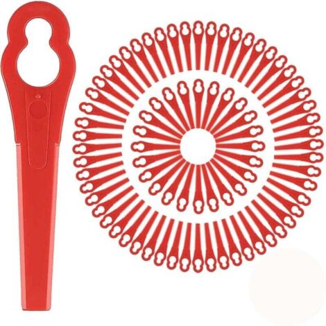 150 lames plastique de rechange - Compatibles FRT18A, FRT18A1, Art 46155, FRT20A1 - Couleur rouge - Lot économique et durable.