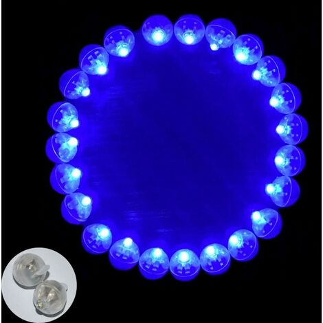 150 mini palline luminose a LED multicolore impermeabili per palloncini, uova di Pasqua, feste di compleanno, matrimoni, Halloween, decorazioni natalizie (blu)