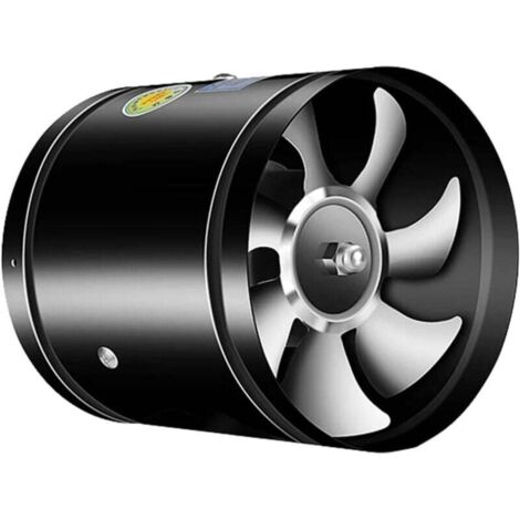 150-mm-Abluftventilator, 140 m³/h Kanalventilator, industrielle Metall-Luftbelüftung, Wandmontage für Badezimmer, Keller, Garage, Growzelt