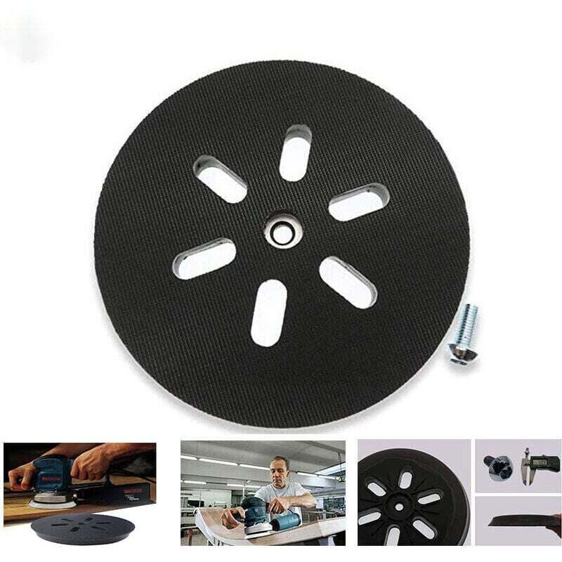 150 mm sanding pad - For Bosch GEX 150 AC, PEX 15 AE, GEX 150 Turbo random orbital sanders - 150 mm with W screw,