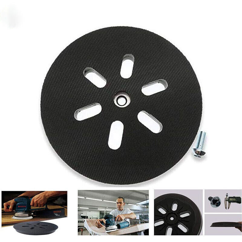 150 mm sanding pad - For Bosch GEX 150 AC, PEX 15 AE, GEX 150 Turbo random orbital sanders - 150 mm with W screw,