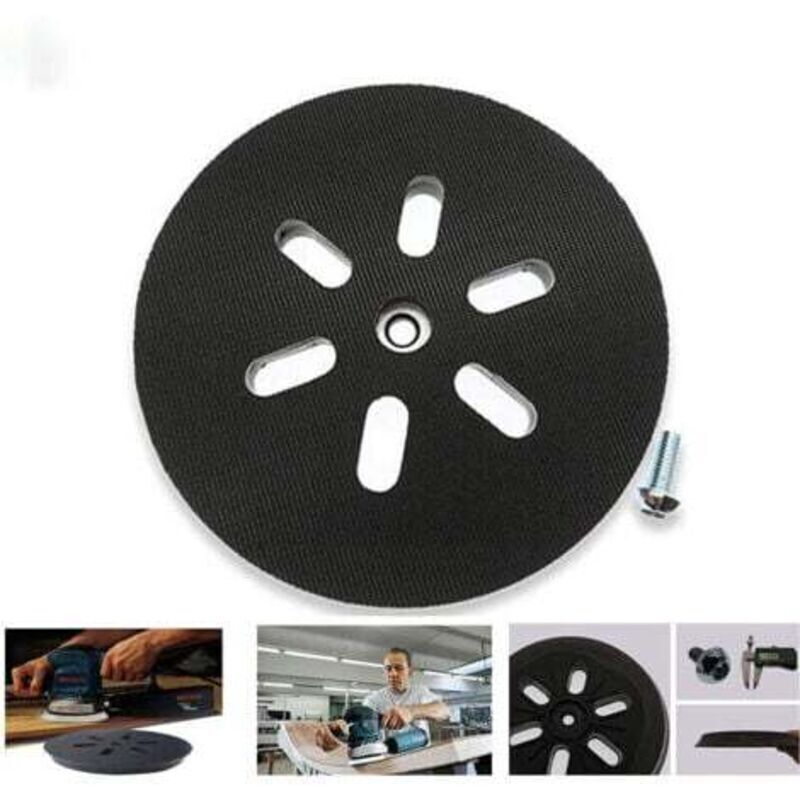 150 mm sanding pad - For Bosch GEX 150 AC, PEX 15 AE, GEX 150 Turbo random orbital sanders - 150 mm with W screw,