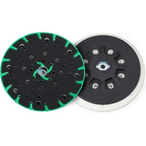 MEMKEY 150 mm Schleifteller mit Staubabsaugung – M8 Anschlussgewinde – Ersatz für den Festool Schleifteller, kompatibel mit dem 150 mm Bosch-Makita etc. Exzenterschleifer (Festplatte)