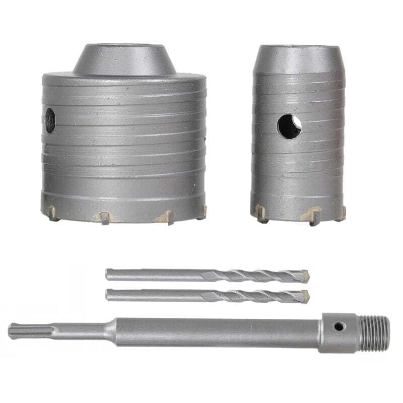 Image of 150 mm Wandlochsägen-Set, elektrische Hammer-Wandlochsäge, 22 x 200 mm runde Griffverlängerung mumu
