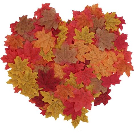 150 pcs Multicolore Feuilles d'Erable Artificielles Plante Automne Décoration Jardin Mariage Noël Maison Soirée Party Art DIY-Fei Yu
