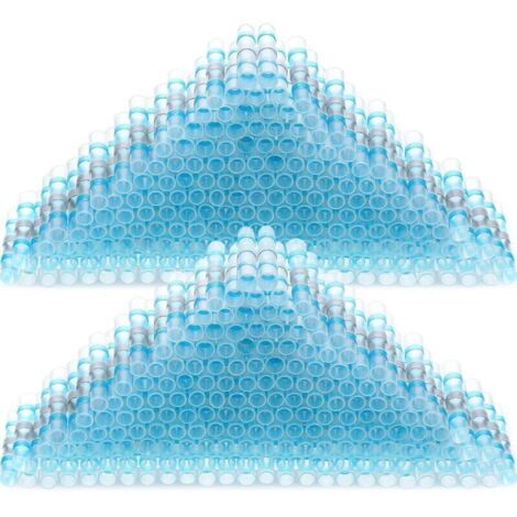 150 Pièces (Bleu, 16-14 AWG) Joint de Soudure Connecteur de Fil Connecteur Bout à Bout pour Automobiles Motos Véhicules