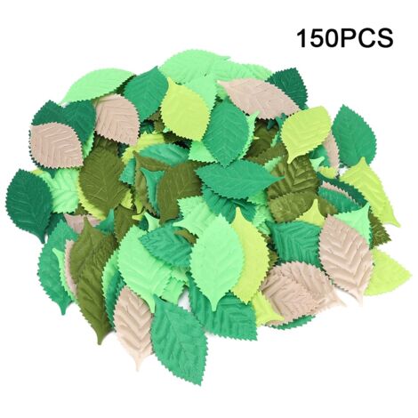 150 Pièces Feuilles Artificielles DIY Ruban Décoration Arbre Simulé Accessoire Guirlande Fête