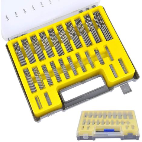 150 Pièces Twist Bits Set HSS Titanium Micro Bits Micro Bits Set Outils 0.4mm-3.2mm Pour Bois, Métal, Plastique, Bijoux