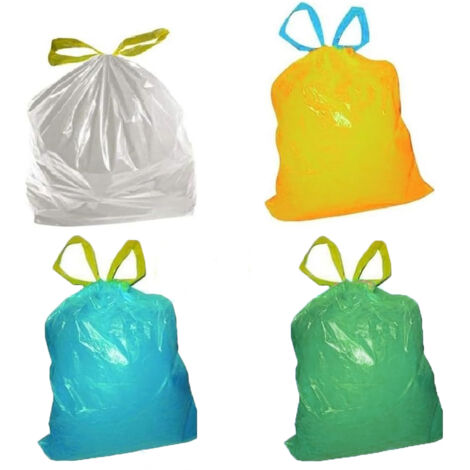 150 Sacchi 55x65 per la raccolta spazzatura immondizia da pattumiera buste  sacchetti antigoccia con manici bidone