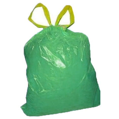 150 Sacchi 55x65 verde per la raccolta spazzatura immondizia da pattumiera sacchetti antigoccia con manici