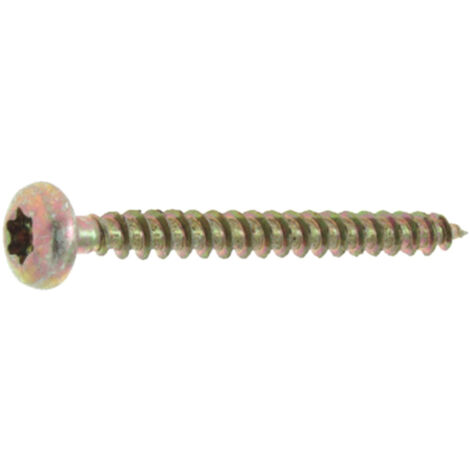 150 vis agglo tête fraisée pozidriv acier zingués bichromatées (jaune/or) - Diamètre 5 mm - Diamètre 5 mm