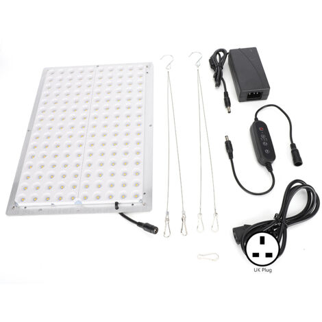 150-W-Vollspektrum-LED-Pflanzenlampe für Gewächshaus, Gartenbau und Blumen – 85–265 V, UK-Stecker