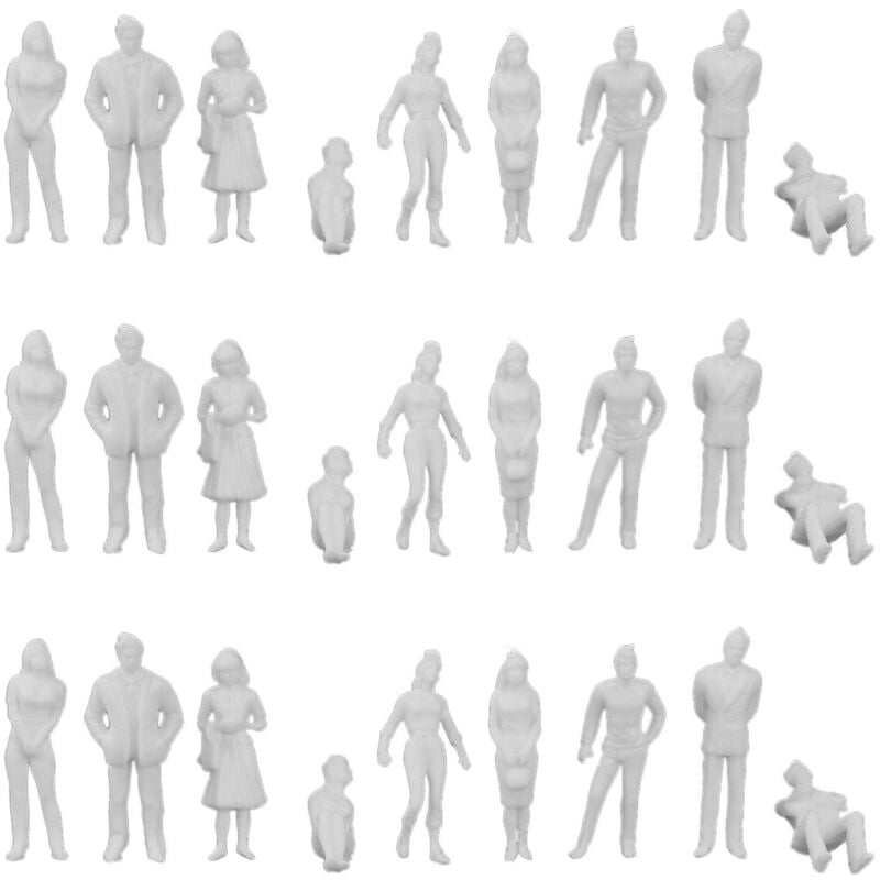 Image of 1:50 Weiße Figuren Architektur Modell Menschlichen Maßstab ho Modell Plastik VöLker,30 Stück