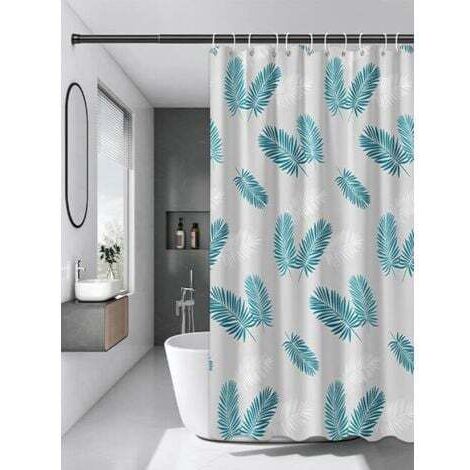 150 x 180cm Rideau de Douche imperméable pour Salle de Bain, Rideau de Douche en Plumes PEVA, décoration de Maison Moderne translucide