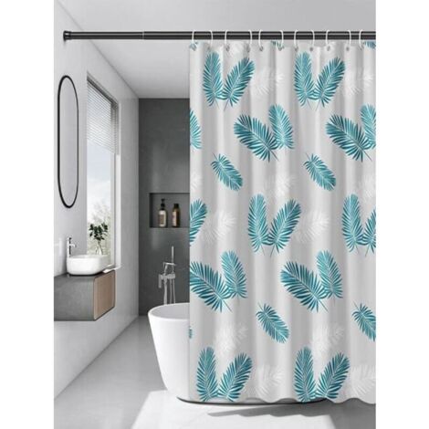 150 x 180cm Rideau de Douche imperméable pour Salle de Bain, Rideau de Douche en Plumes PEVA, décoration de Maison Moderne translucide