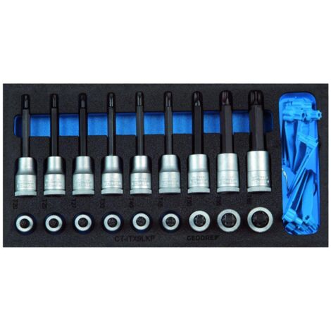 1500 CT1-ITX 19 LKP Set di inserti per cacciavite 1/2" in modulo Check-Tool