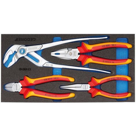 1500 CT1-VDE 142 VDE-Zangen-Sortiment in Check-Tool-Modul