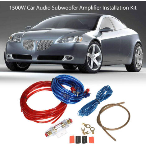 1500-W-Auto-Subwoofer-Verstärker-Montagesatz, RCA-Verkabelungssatz, Kabel, Sicherungshalter, Kabel