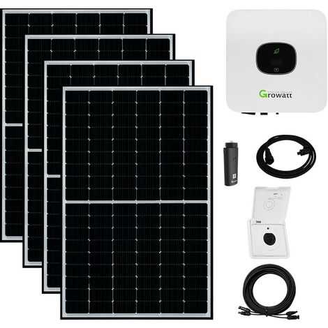 1500 Watt Plug & Play Solaranlage mit Unterputzsteckdose, Growatt Wechselrichter, Astronergy