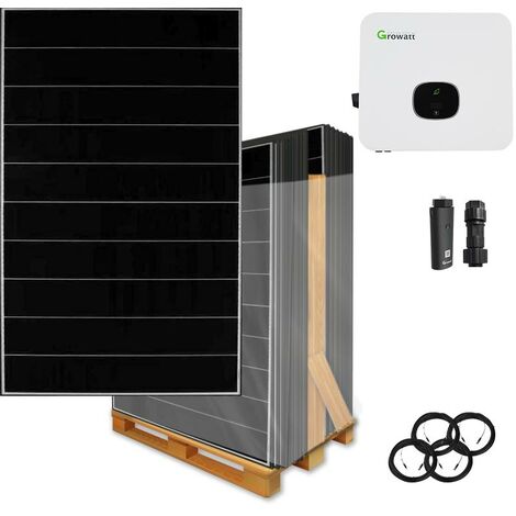 15000 Watt Solaranlage zur Netzeinspeisung, dreiphasig, Growatt Wechselrichter, Hyundai