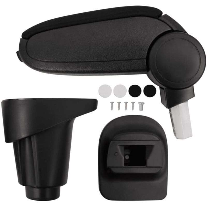 Destockoutils - Car Armrest Black 14x35x(37-53) cm abs vidaXL