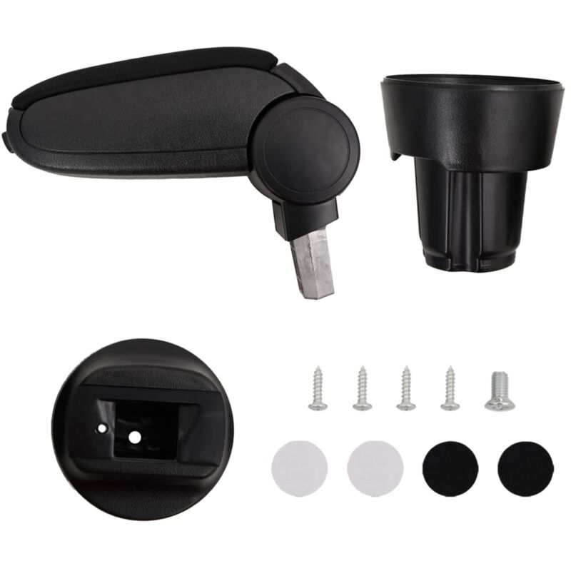 Destockoutils - Car Armrest Black 13x33x(33-49) cm abs vidaXL