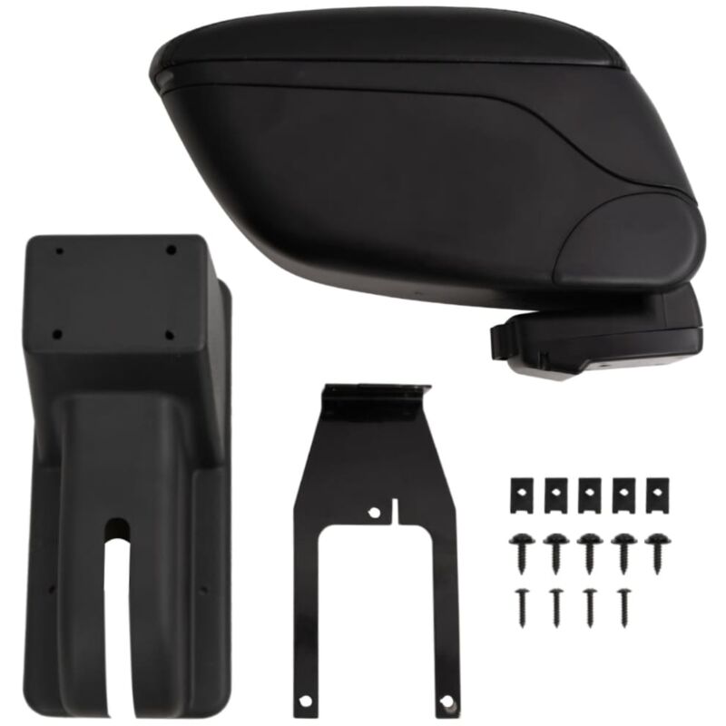 Destockoutils - Car Armrest Black 12x29x(32-46) cm abs vidaXL