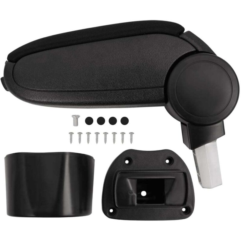 Destockoutils - Car Armrest Black 14.5x31.5x(30-48) cm abs vidaXL