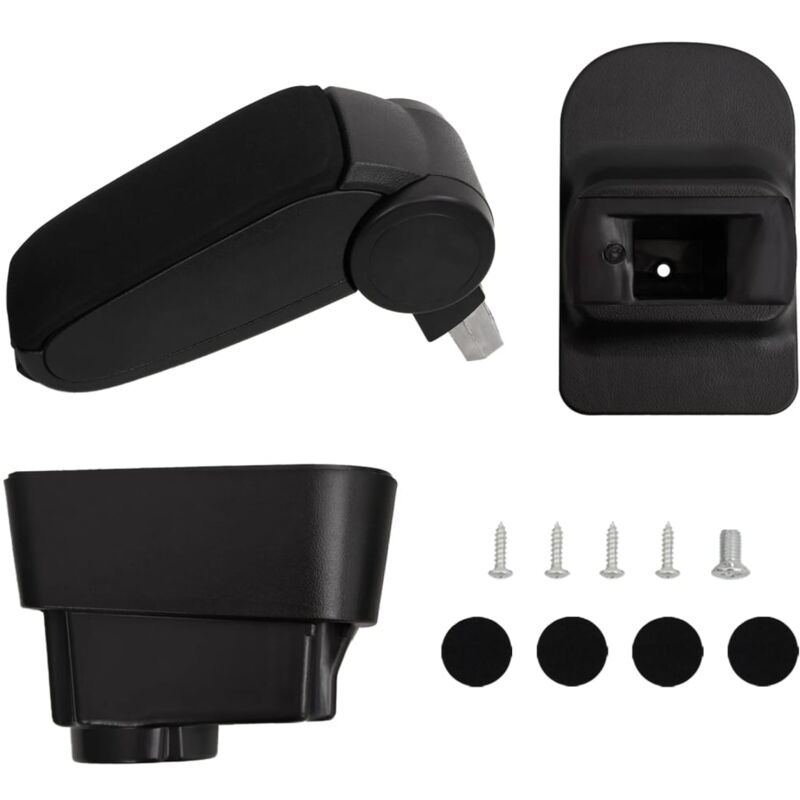 Destockoutils - Car Armrest Black 11x35x(32-49) cm abs vidaXL