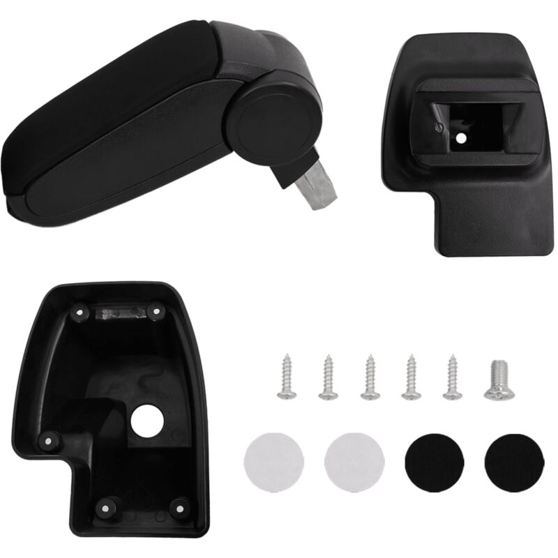 Destockoutils - Car Armrest Black 15x35x(33-49.5) cm abs vidaXL