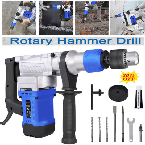 1500W Bohrhammer SDS Plus Stemmhammer Maeißelhammer Bohrmaschine Abbruchhammer