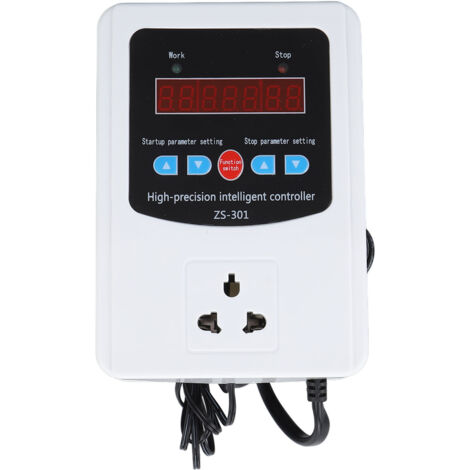 1500W Temperature Humidity Controller Intelligent Digital Display Temperature Humidity Controller with LCD Display Screen UK Plug 220V