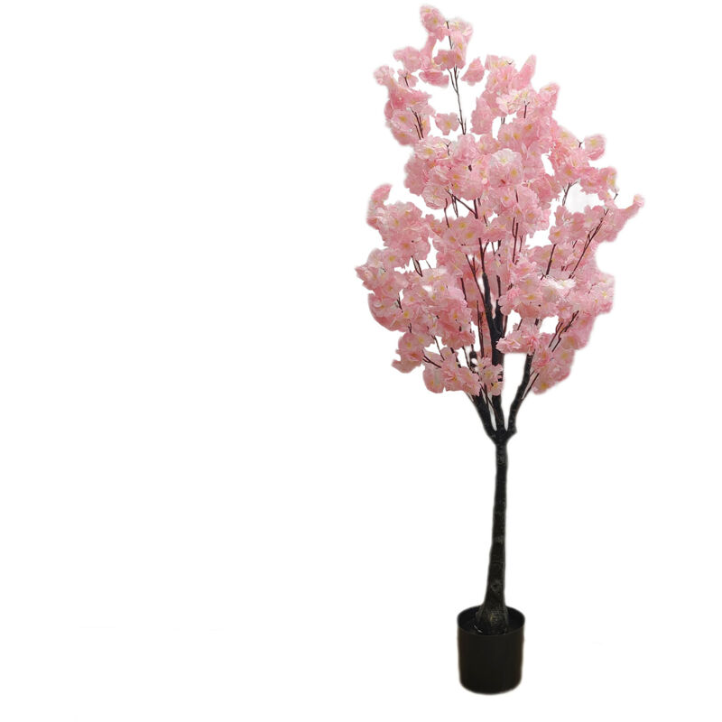 150cm arbres artificiels de fleurs de fleurs de cerisier, fleurs de fleurs de Faux cerisier avec Pot de fleurs, arbres artificiels de fleurs faits à