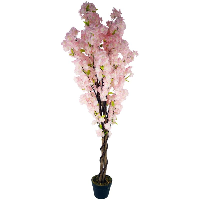 Leaf 150cm Artificial Pink Blossom Tree