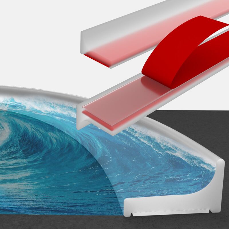 150cm Joint Porte Douche, Silicone Joint Porte de Douche Pliable De, Barrière Eau Douche Autocollante, Séparation sèche et humide de la cuisine et de