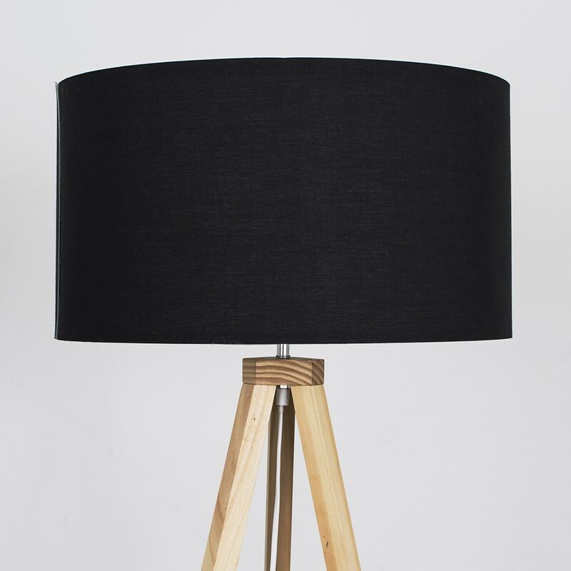 light wood tripod floor lamp