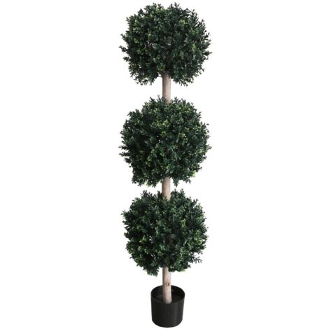 150cm UV Protected Triple Ball Topiary Tree Artificial