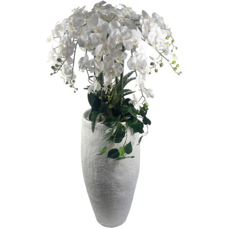 150cm White Orchid Potted Display Artificial